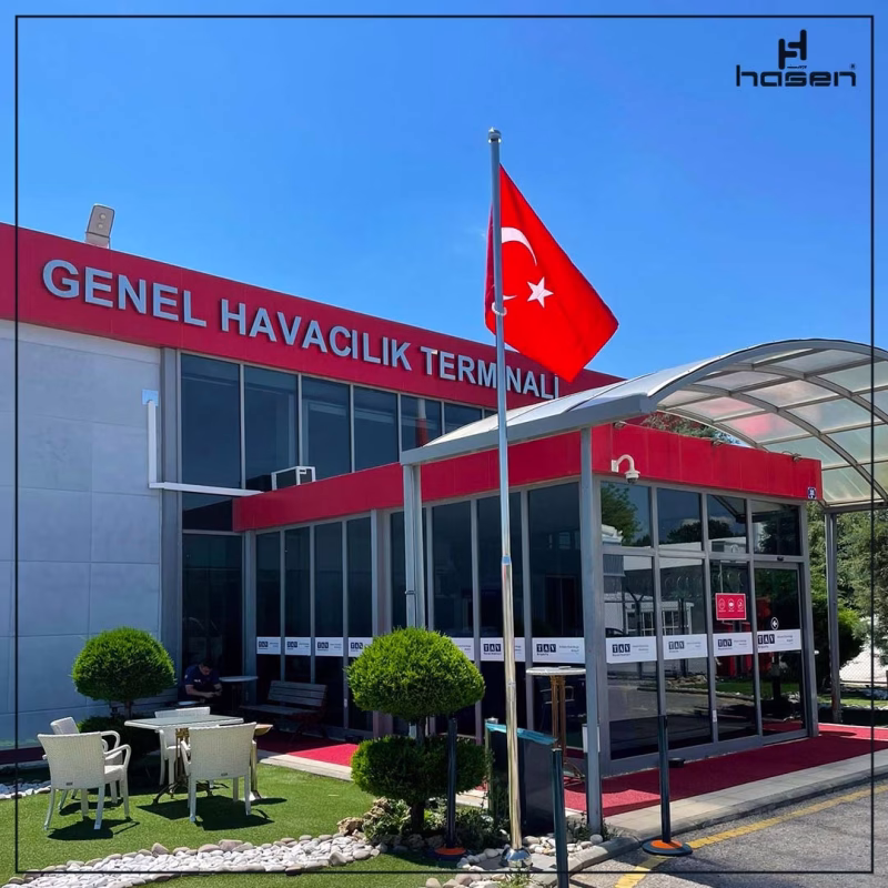 Mekanizmasız bayrak direği
