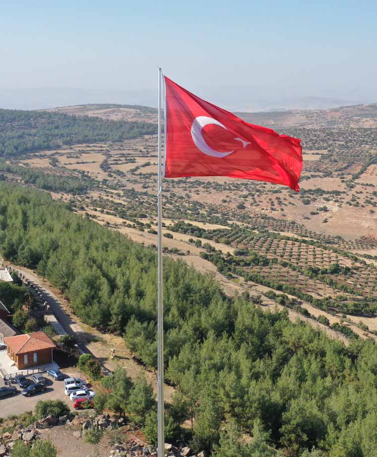 Kilis Belediyesi Galvaniz Bayrak Direği