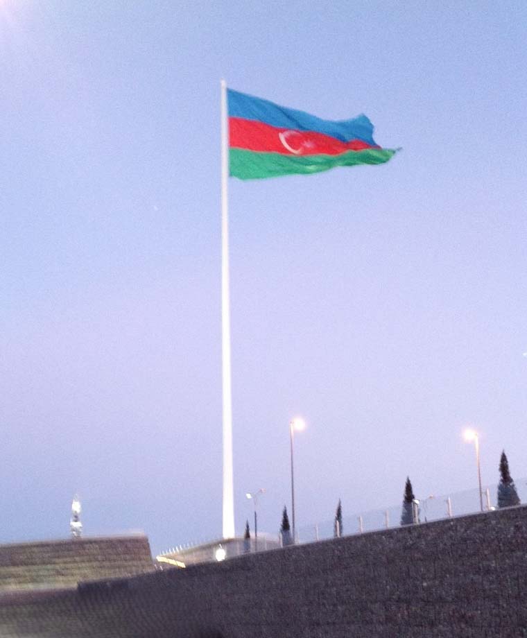 Azerbaycan-Tovuz Galvaniz Bayrak Direği