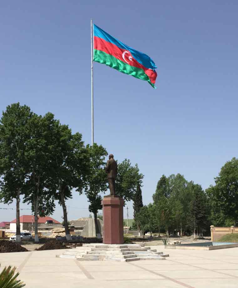 Azerbaycan Masallı Olimpiyat Kompleksi Galvaniz Bayrak Direği