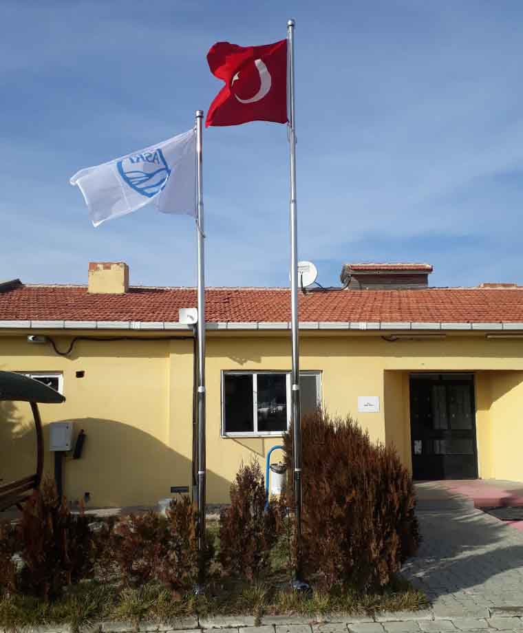 Aski Su Arıtma Tesisleri Paslanmaz Bayrak Direği