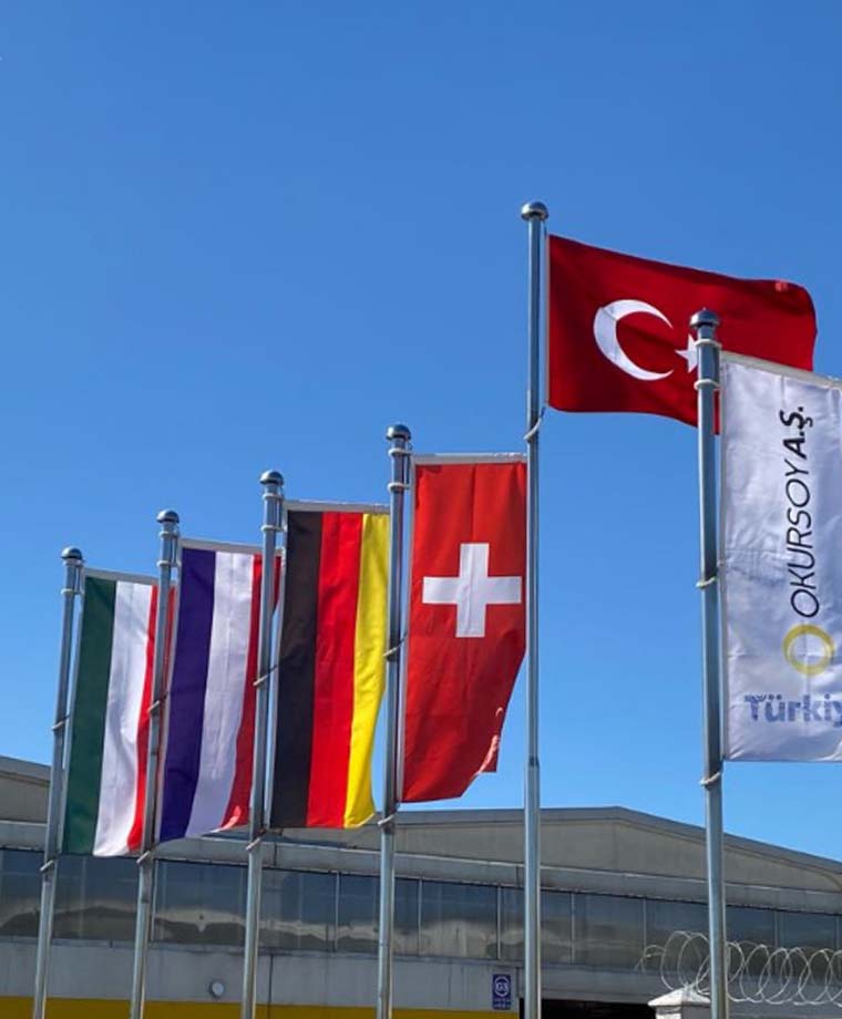 Okursoy A.Ş. Paslanmaz Bayrak Direği