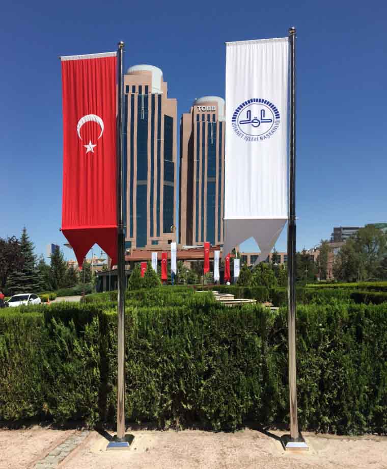 Diyanet İşleri Başkanlığı Paslanmaz Bayrak Direği