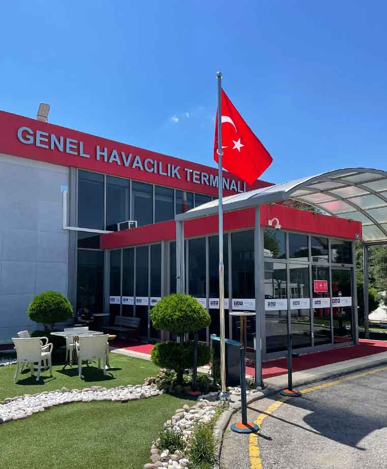 Esenboğa Hava Limanı Tav Paslanmaz Bayrak Direği