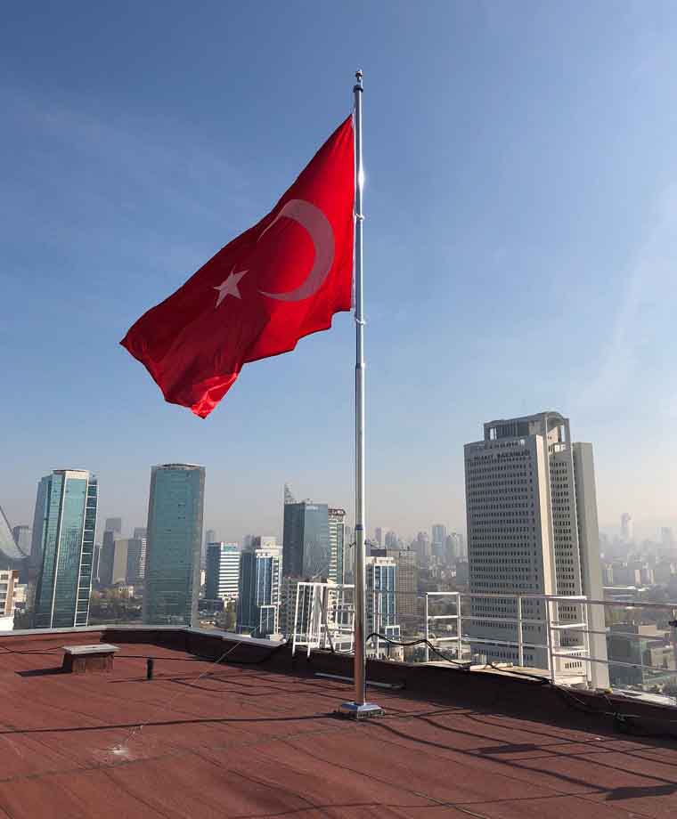 Türkiye Petrolleri (T.P.O) Paslanmaz Çatı Direği