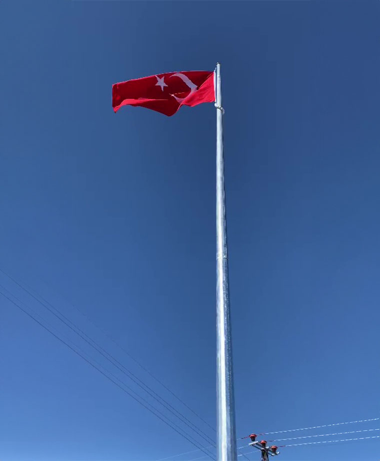 Kayseri OSB Galvaniz Bayrak Direği