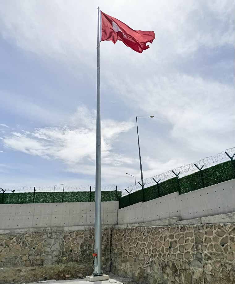 ADS Metal Ankara Anadolu OSB Galvaniz Bayrak Direği