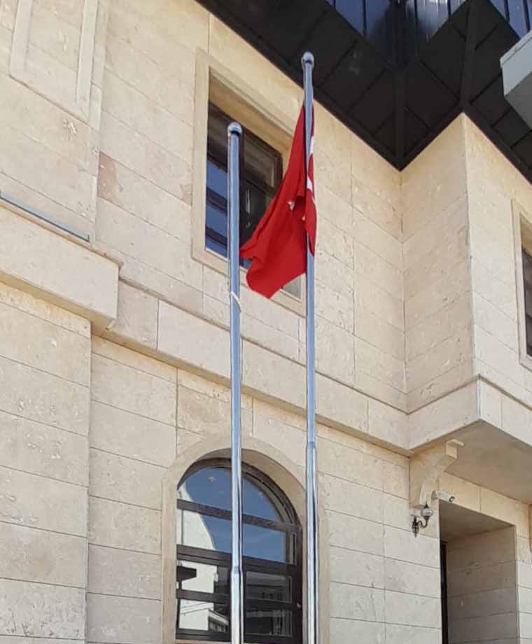 Çakırlar Karakol Paslanmaz Bayrak Direği