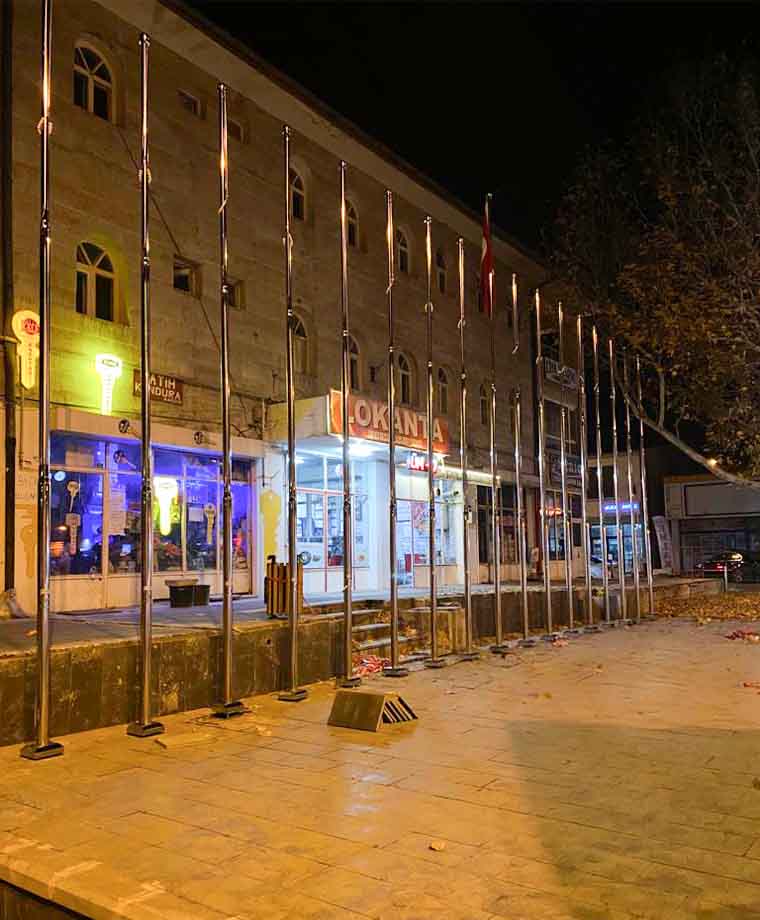 İncesu Belediyesi Paslanmaz Bayrak Direği