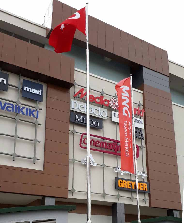 MNG AVM Paslanmaz Bayrak Direği