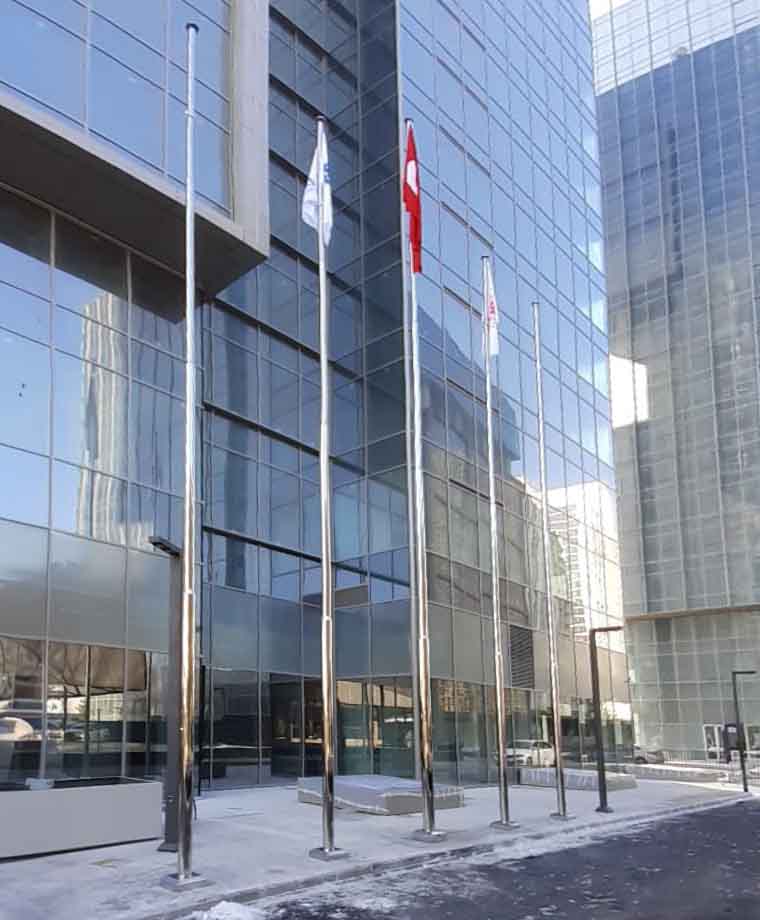 İller Bankası Paslanmaz Bayrak Direği