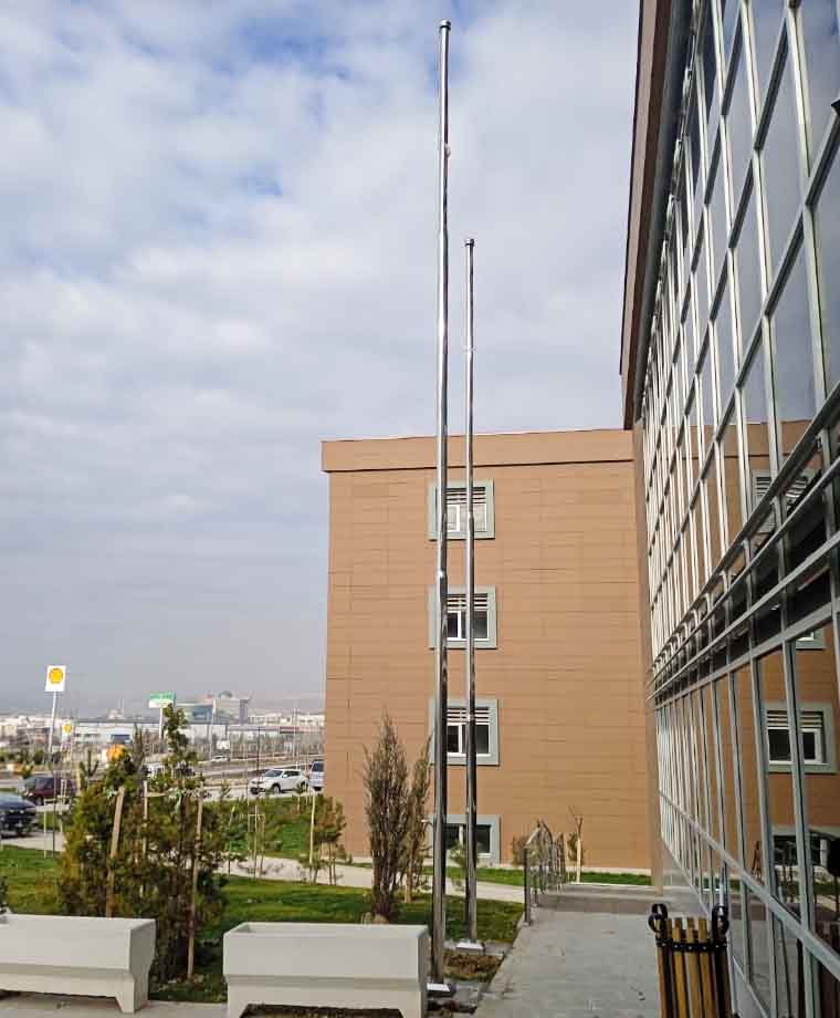 Sincan Devlet Hastanesi Paslanmaz Bayrak Direği