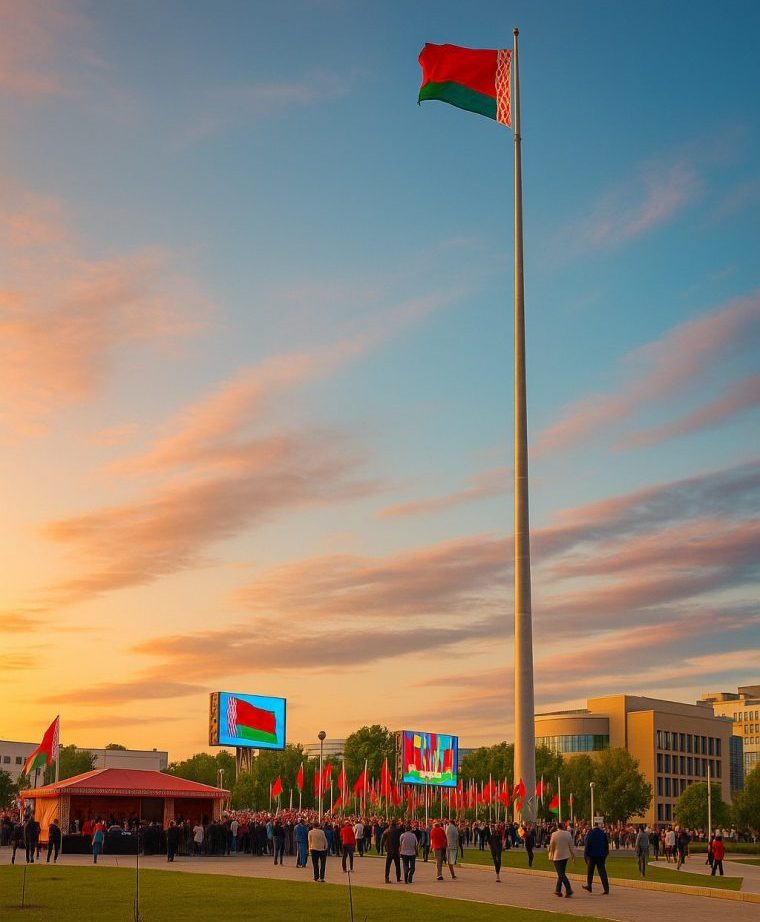 Belarus Vitstrojtekhmash Galvaniz Bayrak Direği