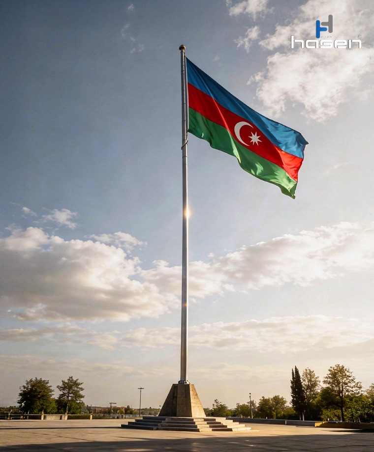 10 metre paslanmaz bayrak direği