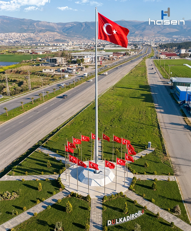 7 metre paslanmaz bayrak direği