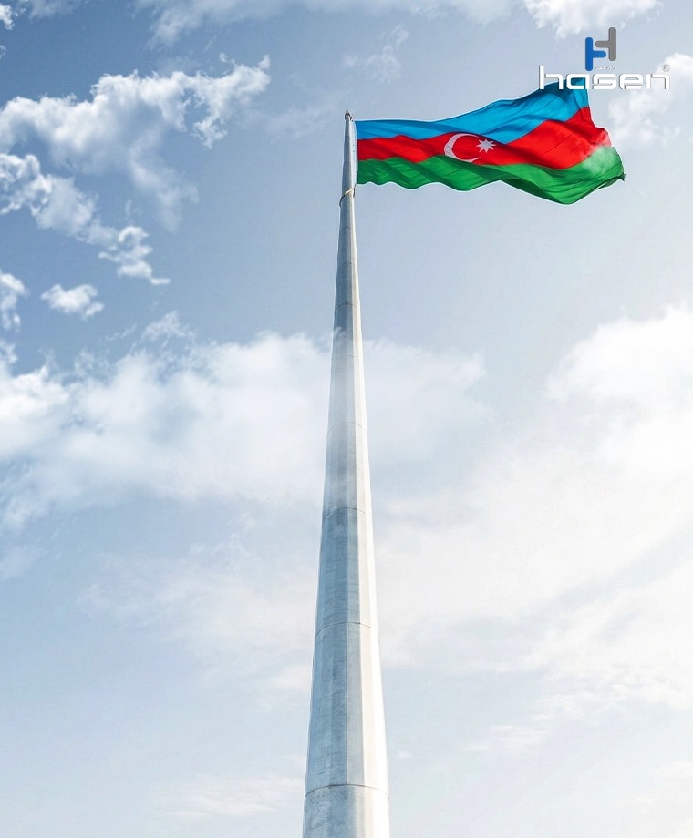 Paslanmaz makam bayrağı direkleri