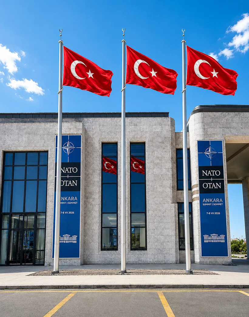 Ayyıldız Projesi paslanmaz çelik bayrak direkleri - NATO Zirvesi